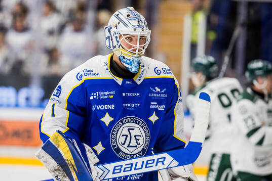 Leksands målvakt Marcus Gidlöf