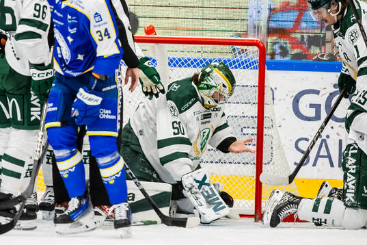 Färjestads målvakt Damian Clara