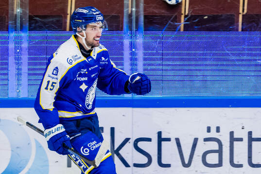 Leksands Max Veronneau jublar
