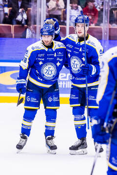 Leksands Justin Glenn Kloos jubel