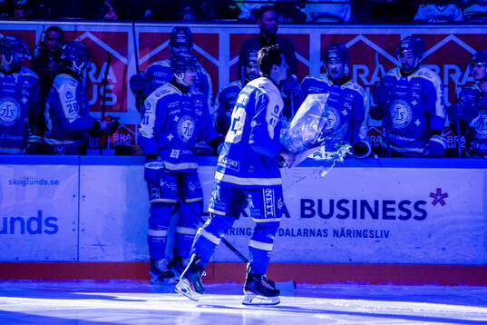Leksands Jon Knuts hyllas för 800 matcher