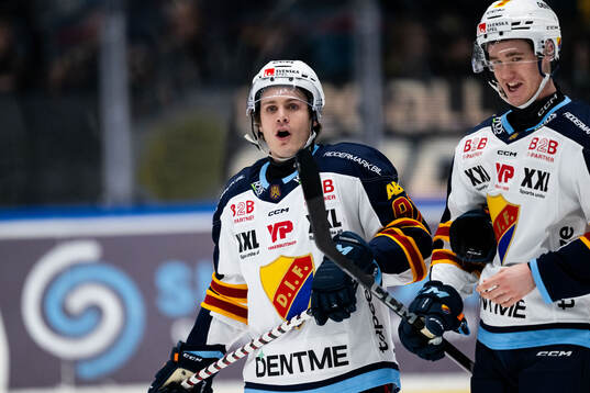 Djurgårdens Tyler Kelleher och Filip Eriksson