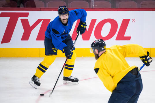 Filip Forsberg of Sweden at a practice session