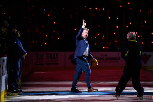 Assistant coach Daniel Alfredsson of Sweden