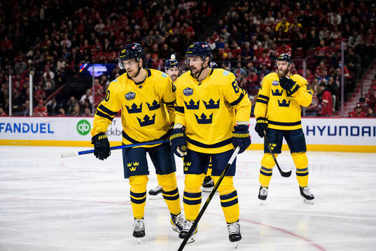 Elias Pettersson and Erik Karlsson of Sweden