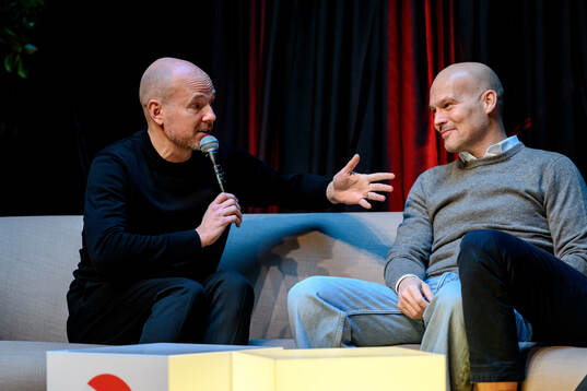 Erik Westberg, Sportchef Viaplay, och Fredrik Ljungberg,