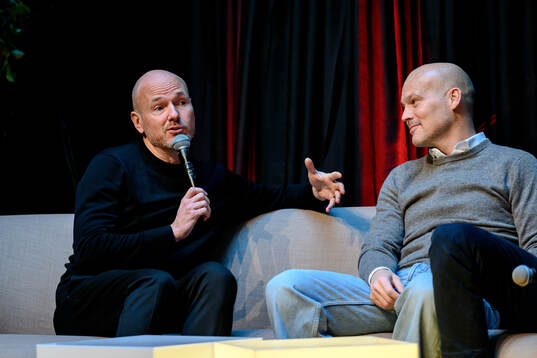 Erik Westberg, Sportchef Viaplay, och Fredrik Ljungberg,