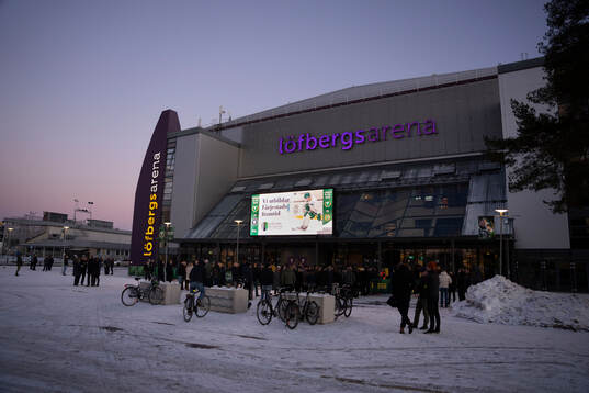 inför ishockeymatchen i SHL mellan Färjestad och Växjö