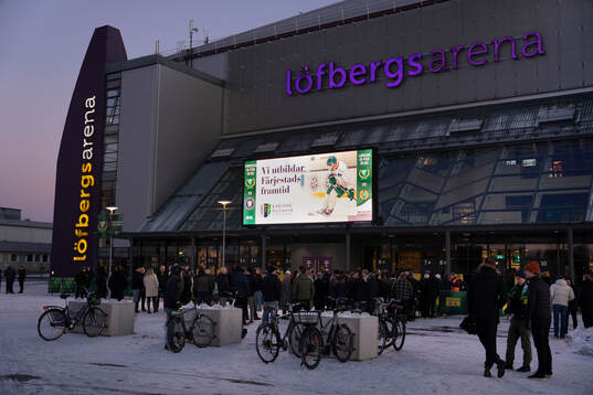 inför ishockeymatchen i SHL mellan Färjestad och Växjö