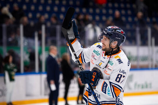 Växjös Robert Rosén jublar