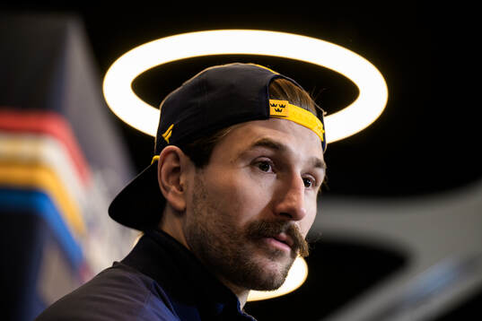 Filip Forsberg of Sweden at a press event