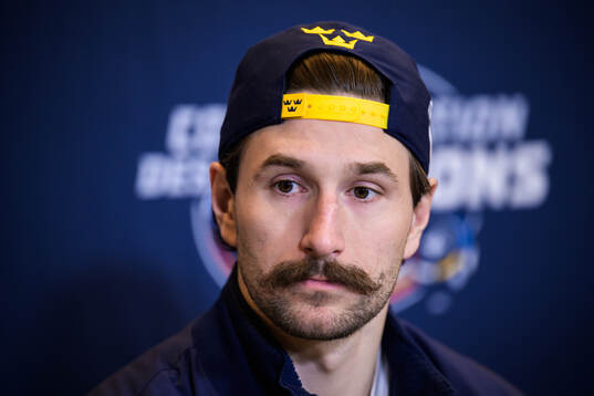 Filip Forsberg of Sweden at a press event