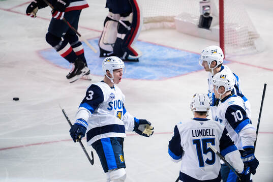 Olli Määttä, Anton Lundell, Eetu Luostarinen and Henri