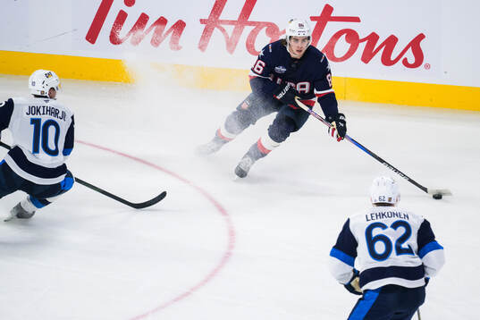Jack Hughes of USA