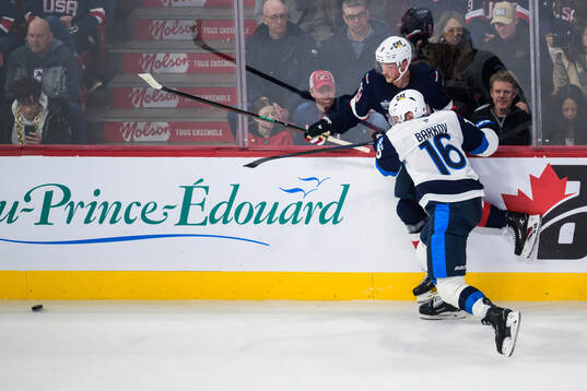 Aleksander Barkov of Finland and Jack Eichel of USA