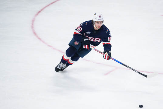 Jack Hughes of USA