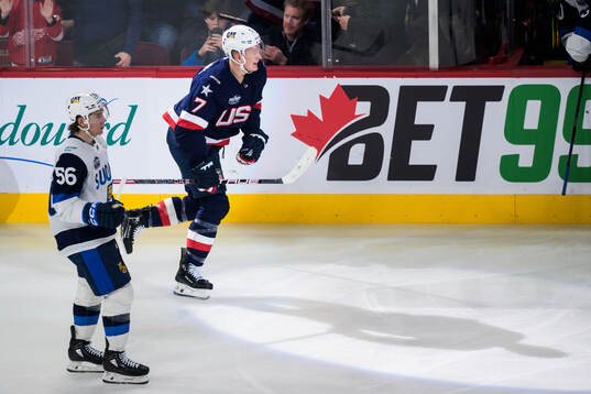 Brady Tkachuk of USA celebrates