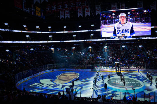 Artturi Lehkonen of Finland is shown