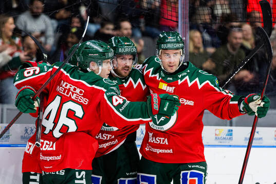 Frölundas Erik Thorell jublar