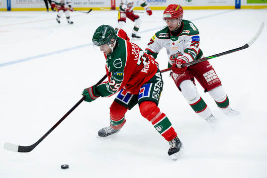Frölundas Arttu Ruotsalainen och Modos Mattias Norlinder