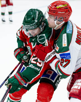 Frölundas Arttu Ruotsalainen och Modos Mattias Norlinder