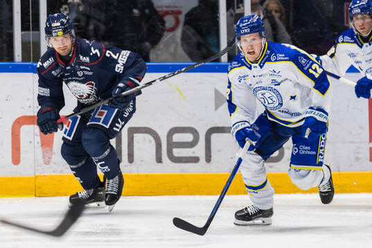 Linköpings Rasmus Rissanen och Leksands Kalle Östman