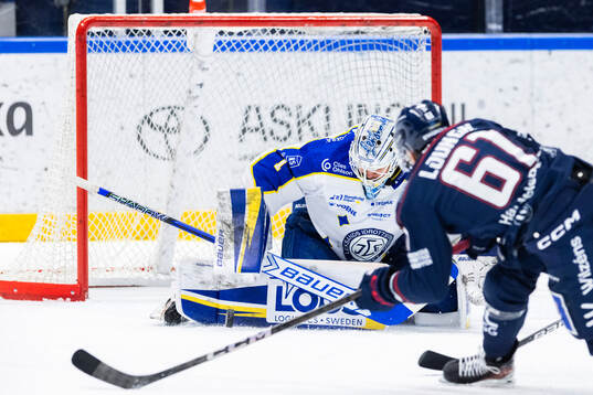 Leksands målvakt Marcus Gidlöf