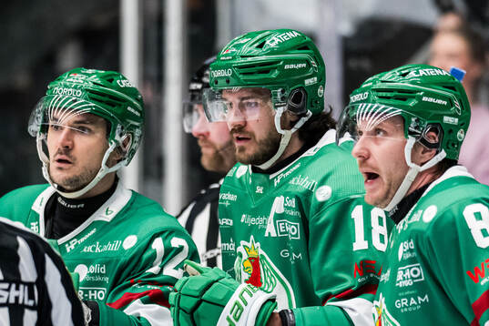 Rögles Brady Ferguson, Dennis Everberg och Linus Sandin