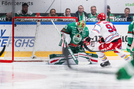 Rögles målvakt Christoffer Rifalk och Timrås Sebastian