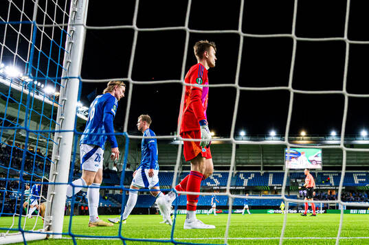 Isak Amundsen and Jacob Karlstrøm of Molde looks dejected