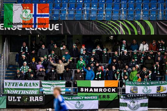 Spectators in the stands