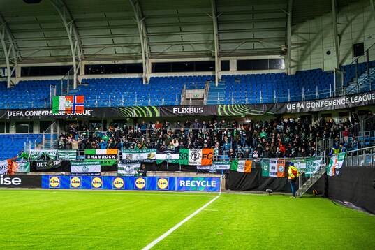 Spectators in the stands