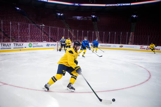 Elias Lindholm of Sweden at a practice session
