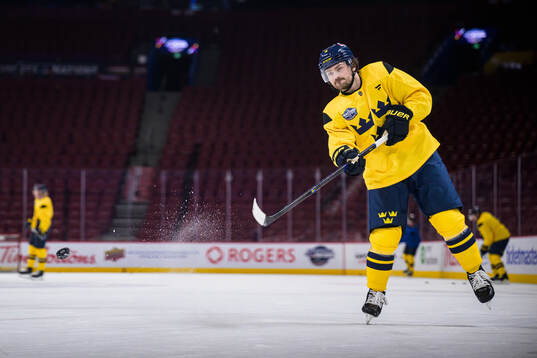 Rasmus Andersson of Sweden at a practice session