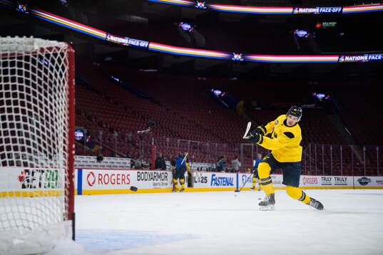 Leo Carlsson of Sweden at a practice session