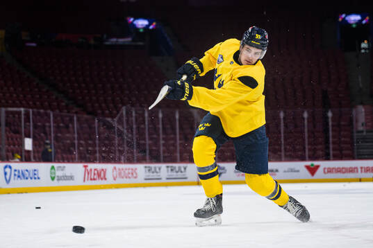 Leo Carlsson of Sweden at a practice session