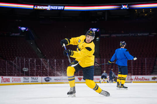 Leo Carlsson of Sweden at a practice session