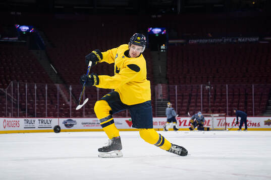 Leo Carlsson of Sweden at a practice session