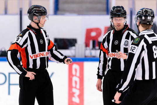Domare Stefan Leijonklo och Domare Johan Magnusson