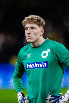 Degerfors målvakt Rasmus Forsell
