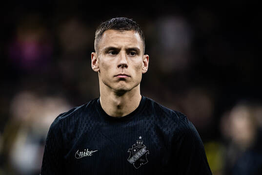 AIKs Filip Benkovic  fotbollsmatchen i Svenska Cupen mellan