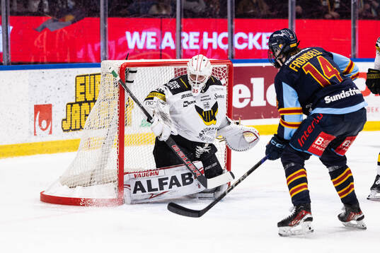 Djurgårdens Anton Frondell gör 6-1 bakom Västerås
