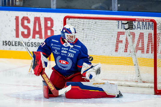 Oskarshamns målvakt Evan Cowley