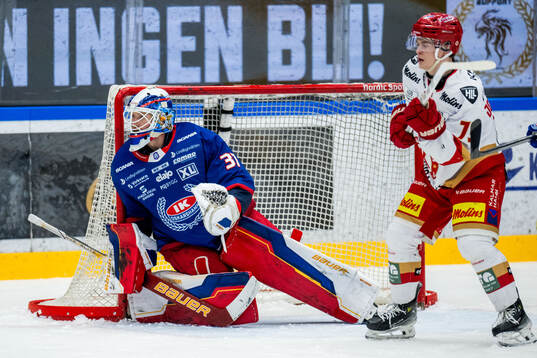 Oskarshamns målvakt Evan Cowley