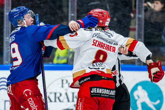 Oskarshamns Viktor Smeds och Kalmars Martin Schreiber