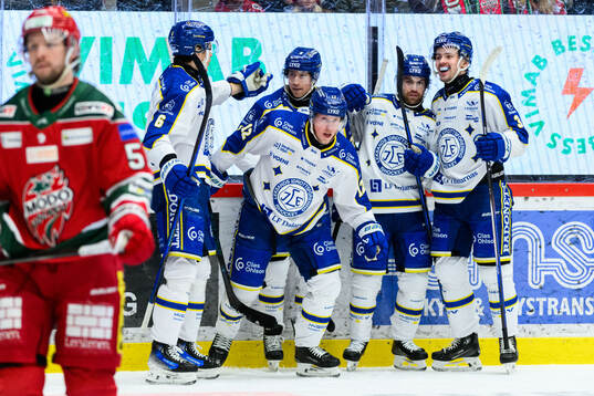 Leksands Kalle Östman jublar