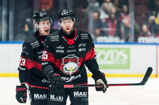 Malmö Redhawks Lassi Thomson och Carl Persson deppar
