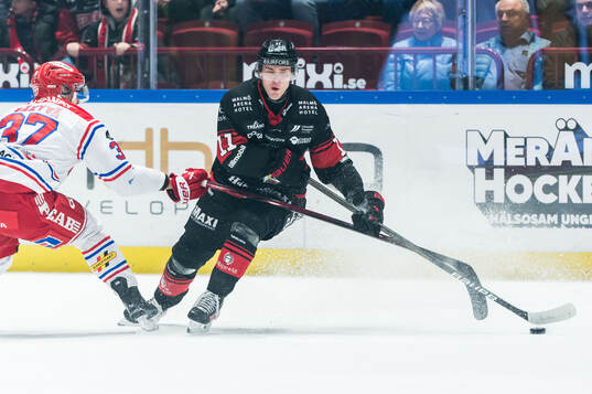 Malmö Redhawks Nikola Pasic och Timrås Kristian Näkyvä