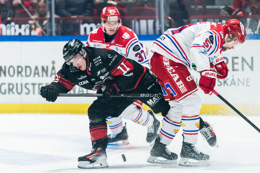 Malmö Redhawks Nikola Pasic och Timrås Anton Lander