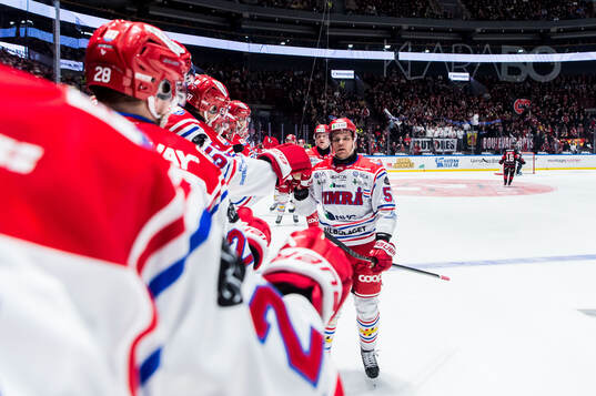 Timrås Anton Wedin jublar